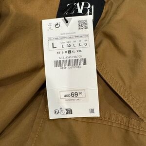 Zara brown bomber jacket